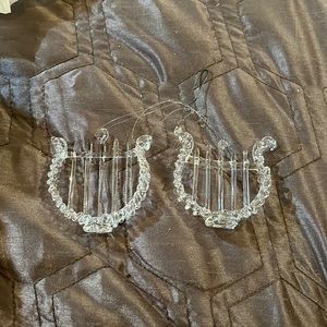 Vintage spun glass ornament